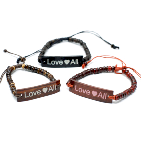 6x Brazaletes Coco Slogan - LoveAll