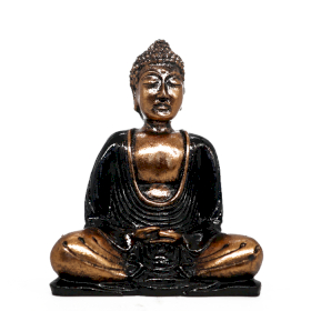 Buda negro y dorado - Mediano