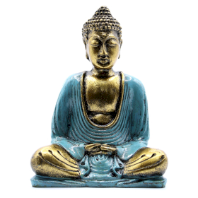 Buda Verde Azulado y Dorado - Medio