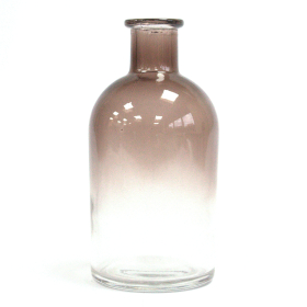 6x 250 ml Botella difusora redonda de caña antigua - Carbón