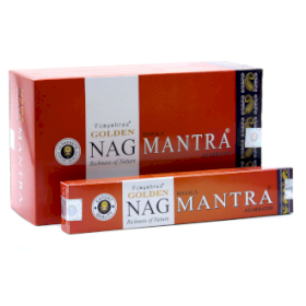 12x 15g Golden Nag - Incienso Mantra