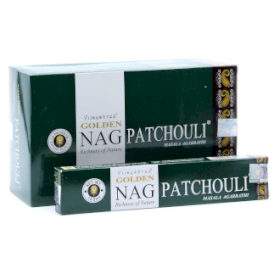 12x 15g Golden Nag - Incienso Pathouli