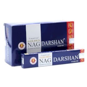 12x 15g Golden Nag - Incienso Darshan