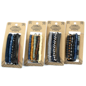 8x Set de Pulsera de Hombre - Azuladas