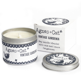 6x Velas en Lata - Vintage Gardenia