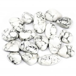 20x Piedra preciosa africana  / Howlite Blanco