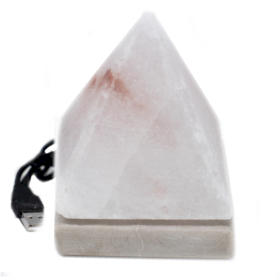 Lámpara de sal USB Piramide Blanca - 9 cm (multi)