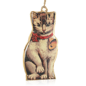 12x Adorno de gatos victorianos vintage