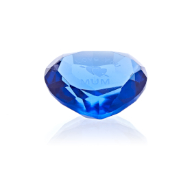50mm Diamante Azul CORAZÓN + TE AMO MAMÁ