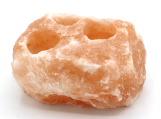 Portavelas de sal natural - 3 agujeros 2.5-3kg