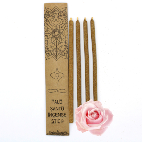 3x Set de 4 varitas de incienso Palo Santo Grande - Rosas