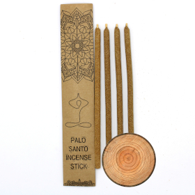 3x Set de 4 varitas de incienso grandes de Palo Santo - Sándalo