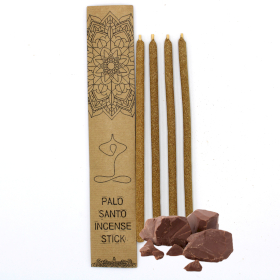 3x Set de 4 varitas de incienso Palo Santo - Chocolate