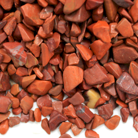 Chips de Piedras Preciosas de Jaspe Rojo a Granel - 1 kg