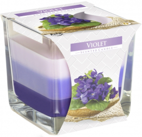 6x Tarro de Vela de Arcoíris - Violeta