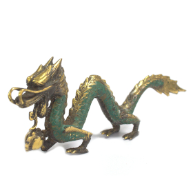 Fengshui - Pequeño dragón con bola - 20cm