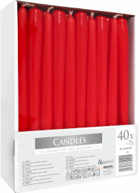 40x Velas Cónicas- Roja