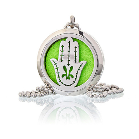 Collares difusores de aromaterapia 30mm - Mano de Fatima