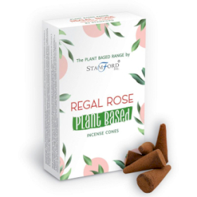 6x Conos de incienso a base de plantas - Regal Rose