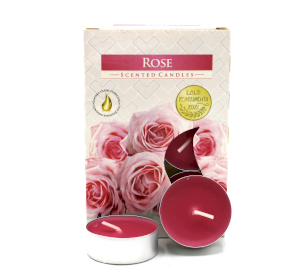 12x Set de 6 velas de té perfumadas - Rosa