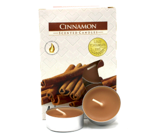 12x Set de 6 velas de té perfumadas - Canela