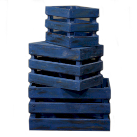 Caja de frutas set de 3 - Azul