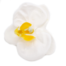 25x Flor de Jabón Artesanal - Orquídea - Blanco