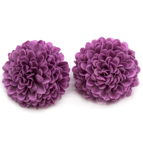 28x Flor de Jabón Artesanal - Crisantemo Pequeño - Púrpura