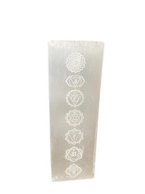 Lámpara Bloque Selenita 25cm - Chakras