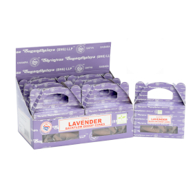 6x Caja de 24 conos- Satya Lavender Backflow Dhoop Cone