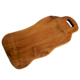 Tabla de cortar de madera teca - 50cm