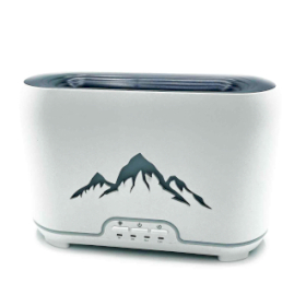 Difusor de Aroma Himalaya - USB-C - Mando a distancia - Efecto llama