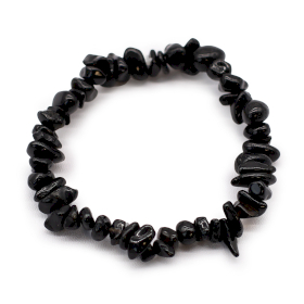 12x Pulseras Fragmentos de Piedras Preciosas - Ágata negra