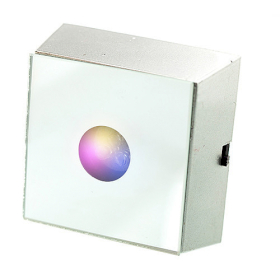 6x Caja de luz LED cuadrada para cristales
