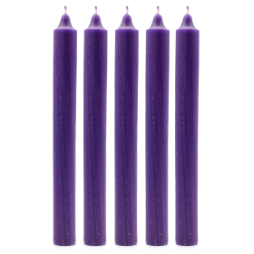 100x Velas de Color a Granel - Morado Rústico - Paquete de 100