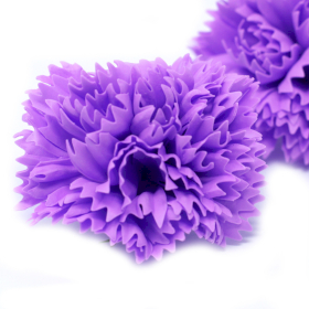 50x Flores de Jabón Manualidades - claveles - Violeta