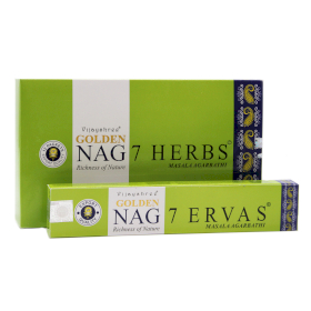 12x Incienso Golden Nag 15g - Siete Hierbas