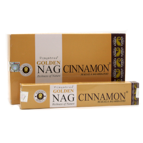 12x Incienso Golden Nag 15 g- Canela