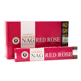12x Incienso Golden Nag 15g - Rosa Roja