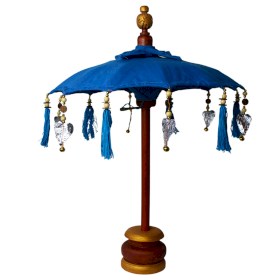 Sombrilla Bali Decoracion de Hogar - Algodón - Turquesa - 40cm