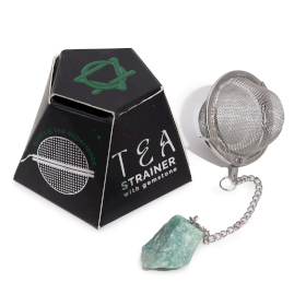 4x Colador de té de piedras preciosas - Aventurina verde