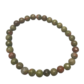 4x Pulsera Manifestación Piedras Preciosas - Jaspe Verde - Crecimiento