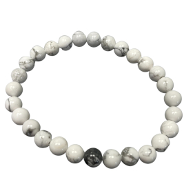 4x Pulsera Manifestación Piedras Preciosas - Jaspe Blanco - Paz