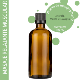 10x Aceite de Masaje - Para los músculos 100ml - Sin etiquetar