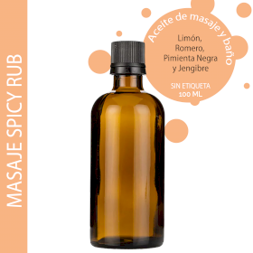 10x Aceite de Masaje - Frotaciones 100ml - Sin etiquetar