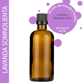 10x Aceite de Masaje - Lavanda soñolienta 100ml - Sin etiquetar