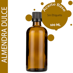 10x Aceite Base de Almendras Dulces - 100ml - Sin etiquetar