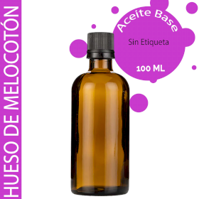 10x Aceite Base de Semilla de Melocotón - 100ml - Sin etiquetar