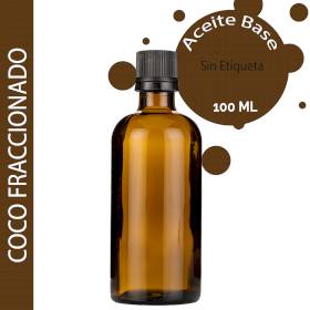 10x Aceite Base de Coco - 100ml - Sin etiquetar