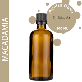 10x Aceite Base de Macadamia - 100ml - Sin etiquetar